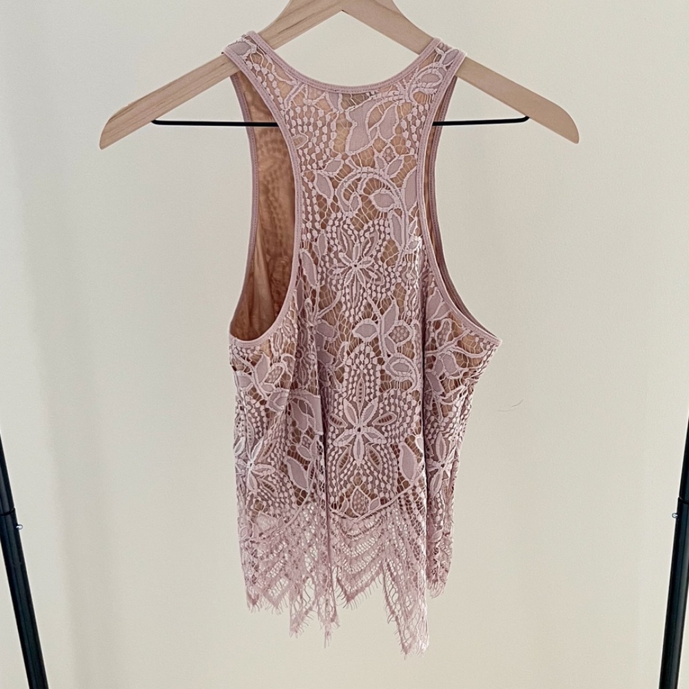 Express Lace Racerback Top - Picture 2 of 3